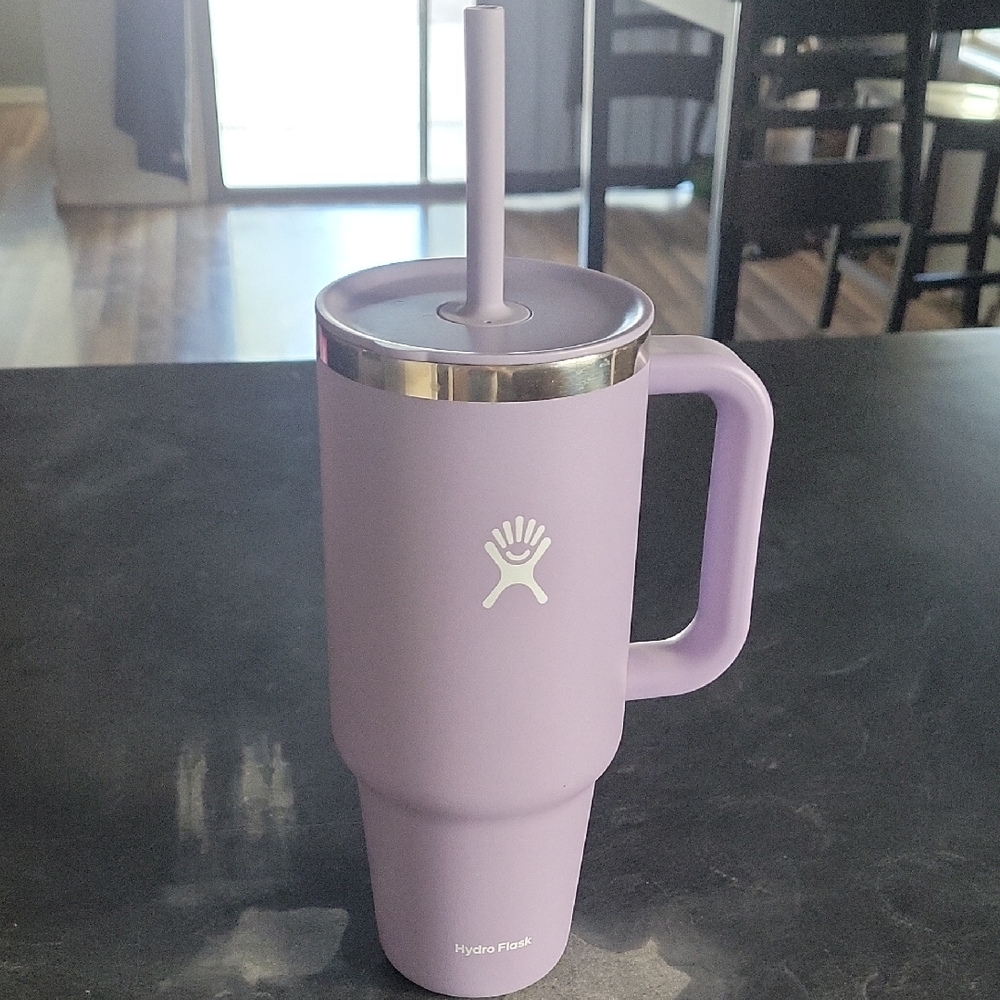 Hydro Flask Tumbler with Straw In Moonshadow